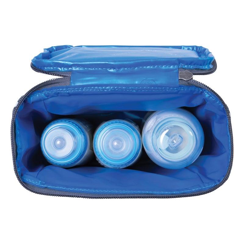 PackIt Freezable Double Bottle Bag, Built with EcoFreeze Technology, Collapsible, Reusable, Zip Closure, Buckle Handle, Perfect for Breastmilk and Formula On the Go - Image 5